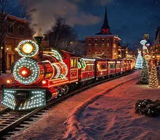 Trem Iluminado de Natal