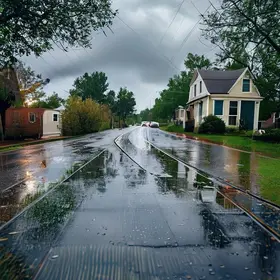 chuva em Americana