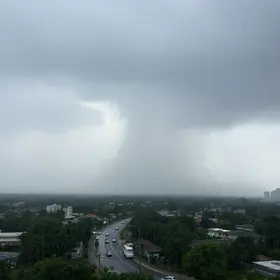Americana deve ter um dia com pancadas fortes e rápidas