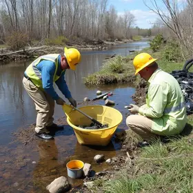 descarte de material oleoso