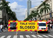 interdição na Avenida Brasil durante o Revelando SP
