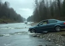 carro cai em córrego em americana
