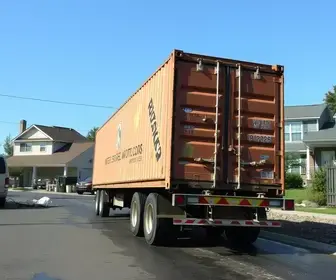 contêiner de carreta em Americana