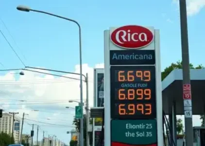 preço da gasolina em Americana