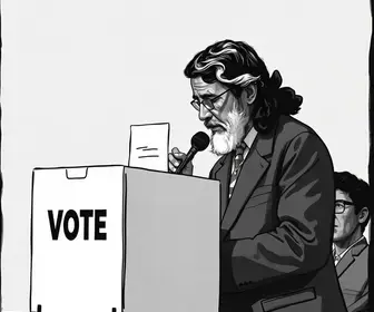 votação na EMEF Paulo Freire