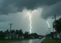 pancadas rápidas de chuva em Americana