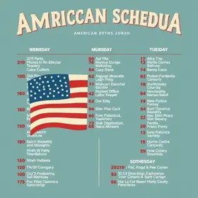 grade artística Americana 2026