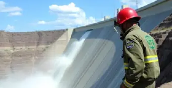 simulado de emergência barragem de Salto Grande