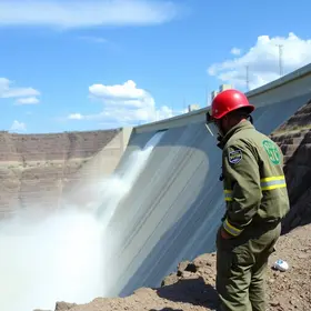 simulado de emergência barragem de Salto Grande