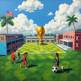 pintura temática da Copa do Mundo