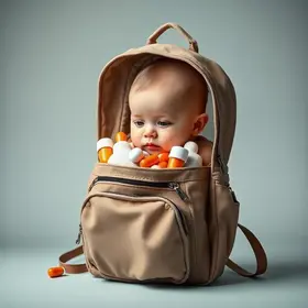 droga encontrada em mochila de bebê
