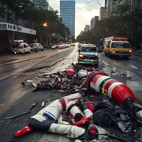 acidente na Avenida Brasil em Americana